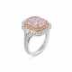 COLORED DIAMOND AND DIAMOND RING - photo 1