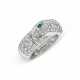 CARTIER EMERALD AND DIAMOND 'PANTHÈRE' RING - photo 1