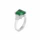 EMERALD AND DIAMOND RING - Foto 1