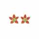 TAFFIN CORAL AND PERIDOT EARRINGS - photo 1