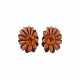 HEMMERLE GARNET, GOLD, BRONZE AND ALUMINUM EARRINGS - photo 1