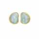 SUZANNE BELPERRON AQUAMARINE AND GOLD 'PÉPITE' EARRINGS - photo 1