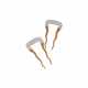 TIFFANY & CO. BELLE ÉPOQUE PAIR OF DIAMOND AND HORN HAIR COMBS - photo 1