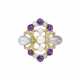 TIFFANY & CO. NATURAL PEARL, AMETHYST, AND DIAMOND BROOCH, ATTRIBUTED TO PAULDING FARNHAM - photo 1