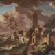 Italien, 17./18. Jahrhundert. Ruinenlandschaft mit Wanderer - Foto 1