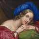 Frankreich, um 1830. Bildnis einer jungen Dame mit blauem Turban (die Sängerin Henriette Sontag?) - фото 1