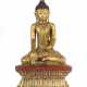 Buddha Shakyamuni Burma, Mitte 20. Jh., Holz, gesc… - фото 1