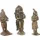 3 Miniaturen des Hanuman Indien, 19. Jh., Bronze, … - Foto 1