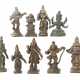 Konvolut 9 Miniaturen Indien, 19. und 20. Jh., Bro… - photo 1