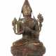 Lama Tsongkhapa Tibet, 19. Jh., Bronze, auf Lotuss… - photo 1