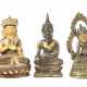 Konvolut 5 Buddha Miniaturen Nepal/Tibet/Thailand,… - Foto 1