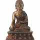 Kleiner Buddha Himalayaregion, 18./19. Jh., Bronze… - Foto 1