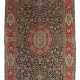 Seiden-Qom Medaillonteppich mit Vasenmotiven Zentr… - photo 1