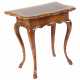 Kleiner Barock-Seitentisch 18. Jh., Nussbaum furni… - фото 1