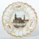 Prunkschale mit Ansicht Meissen, nach 1850, Porzel… - фото 1