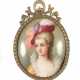 Portraitminiatur Wohl um 1900, Porzellan, glasiert… - photo 1