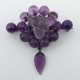Brosche mit Amethyst & Insekt Idar-Oberstein, um 1… - фото 1