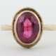 Ring mit Stein Um 1900, Gelbgold 333, punziert, ei… - фото 1