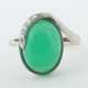 Ring mit Chrysopras & Diamanten 1980er Jahre, Weiß… - photo 1