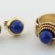 Set Ring und Ohrstecker modern, besetzt mit Lapisk… - photo 1