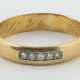 Ring mit Diamanten 20. Jh., Gelbgold/Weißgold 750,… - photo 1