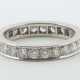 Memoryring Weißgold 750, schlichte Ringschiene vol… - photo 1