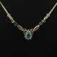 Collier mir Smaragden modern, Gelbgold 585, punzie… - photo 1