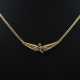 Collier in Gelbgold modern, Collier besetzt mit 4 … - photo 1