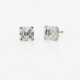 Ein Paar Ohrstiftstecker mit Diamanten im Asscher Cut. England, um 2000 - photo 1