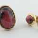 Set Ring und Ohrstecker modern, besetzt mit Rhodoc… - photo 1