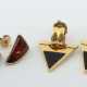 2 Paar Ohrstecker Modern, Paar in Dreiecksform mit… - Foto 1