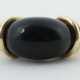 Ring mit Stein modern, besetzt mit Onix-Cabochon, … - photo 1