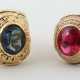 2 College-Ringe modern, 1 Ring Gelbgold 416, ca. 1… - photo 1