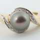 Ring mit Perle modern, besetzt mit Tahiti-Perle, G… - photo 1