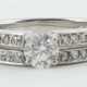 Ring mit Diamanten modern, Weißgold 750, punziert,… - photo 1