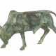 Bildhauer des 20. Jh. ''Stier'', Bronze, grün pati… - photo 1