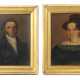 Maler des 19. Jh. 2 Paarbildnisse, junger Herr mit… - photo 1