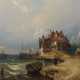 Maler des 19. Jh. ''Küstenlandschaft'', mit Segelb… - photo 1