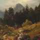 Deutscher Maler des 19. Jh. ''Bergbach'', mit Berg… - photo 1