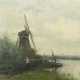 Maler des 20. Jh. ''Windmühle'', in einer Flusslan… - photo 1