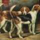 Schmitt, T. Maler des 20. Jh.. ''Paar Hunde'', neb… - photo 1