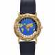 ANDERSEN GENÈVE, YELLOW GOLD WORLD TIME 'COMMUNICATION 24' WITH BLUE ENAMEL DIAL - photo 1