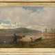 ALBERT LUGARDON, Jäger am Seeufer, Öl auf Platte,England, 1885. - Foto 1
