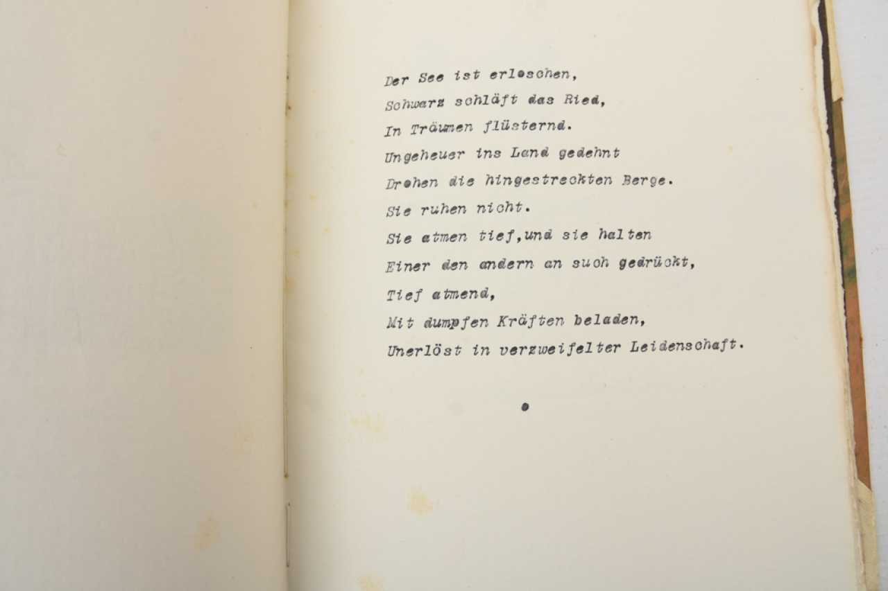 HERMANN HESSE, the poems of the original manuscript with watercolours ...