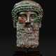 A ROMAN ARCHAISTIC BRONZE HERM HEAD OF HERMES PROPYLAIOS - Foto 1