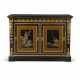 A RESTAURATION ORMOLU-MOUNTED, BRASS-INLAID, EBONY AND JAPANESE LACQUER MEUBLE D`APPUI - photo 1