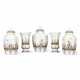 A GARNITURE OF FIVE MEISSEN PORCELAIN HEXAGONAL VASES AND COVERS - photo 1