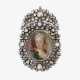 A pendant with miniature and diamond frame. Probably France, circa 1750-1760 - фото 1