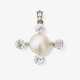 A pendant with a large button-shaped pearl and diamonds. Paris, early 20th century - photo 1