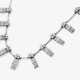A necklace with fifteen diamond-studded links in geometric patterns. - photo 1